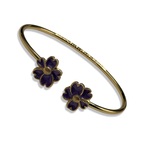 Gold & Purple Flora Cuff