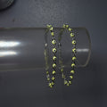 Silver & Yellow Mal de Ojo Tennis Bracelet