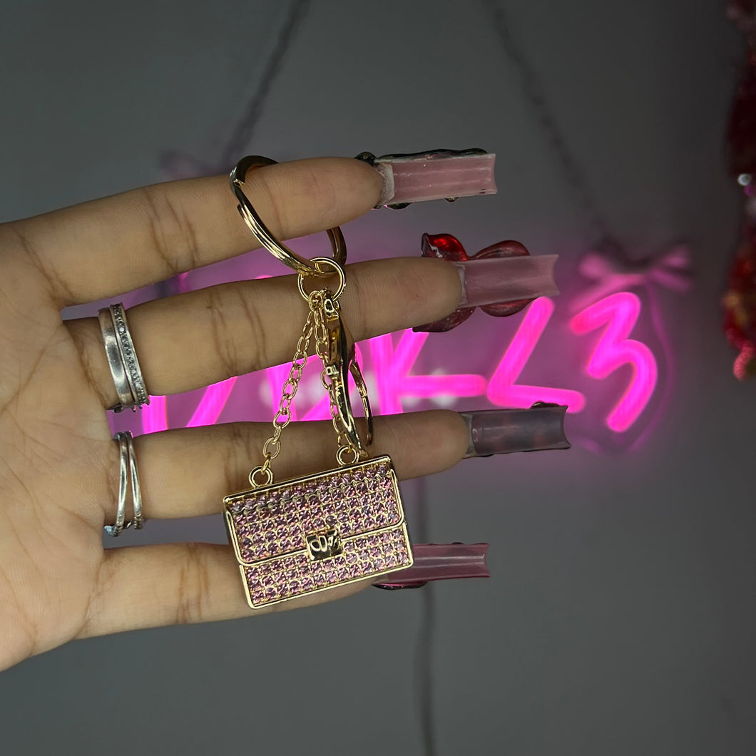 Pink Purse Keychain/Purse Charm