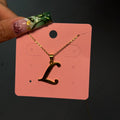L Initial Gold Necklace