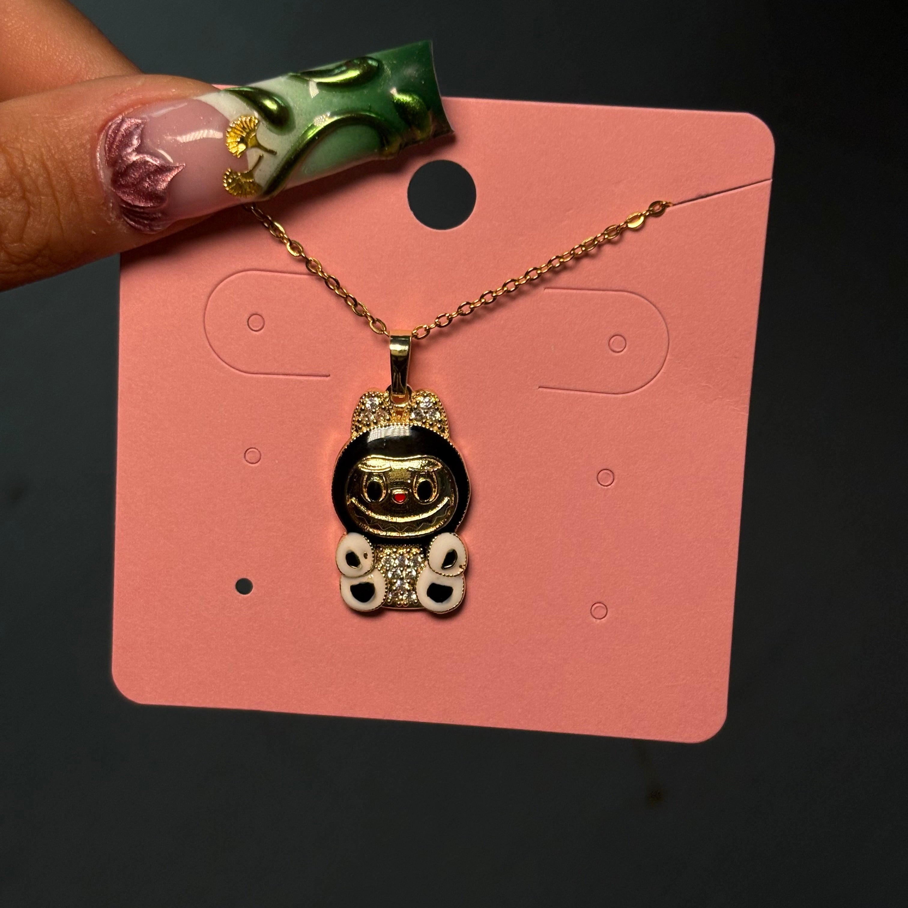 Gold & Black Bubu Necklace