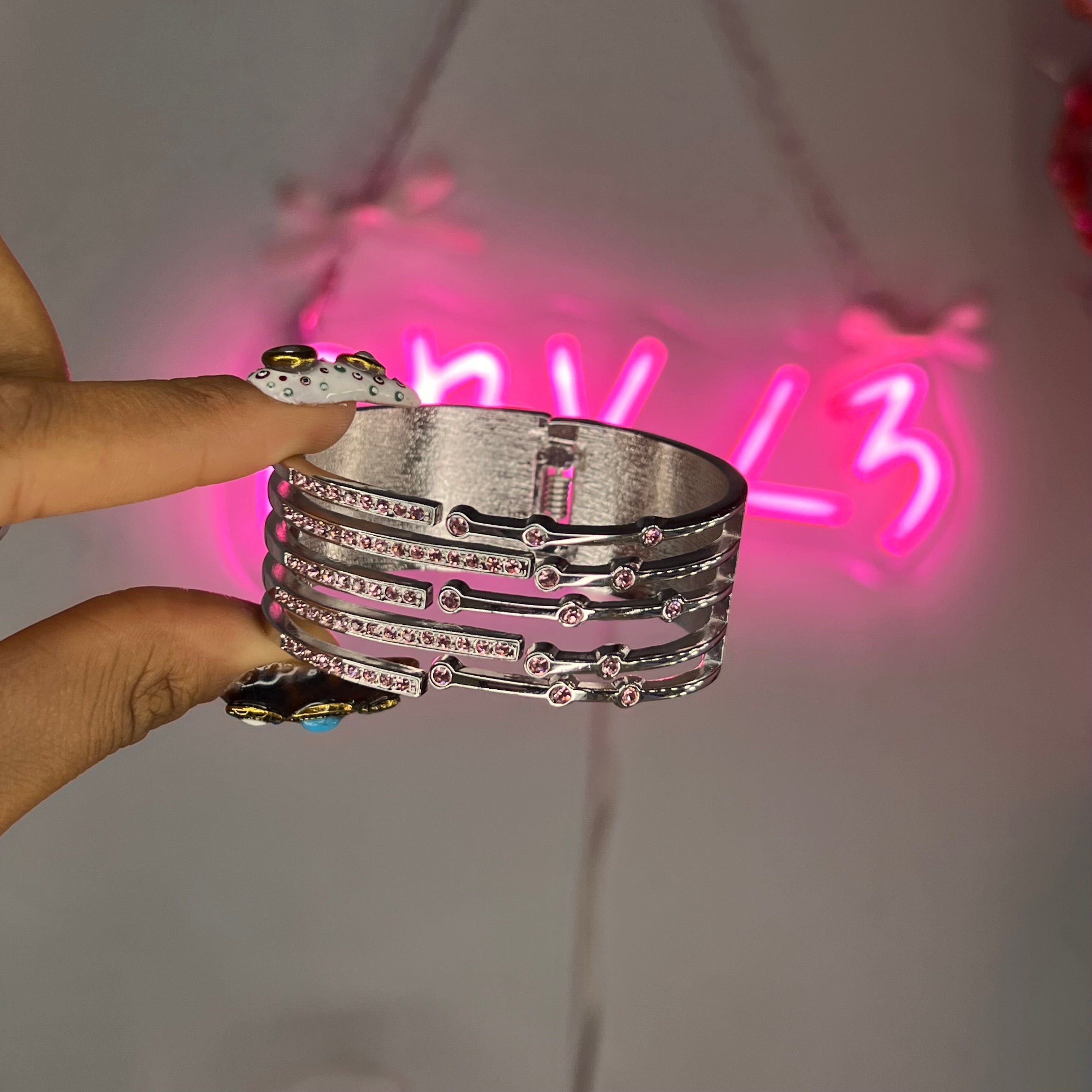 Silver & P!NK  Faiiry Cuff
