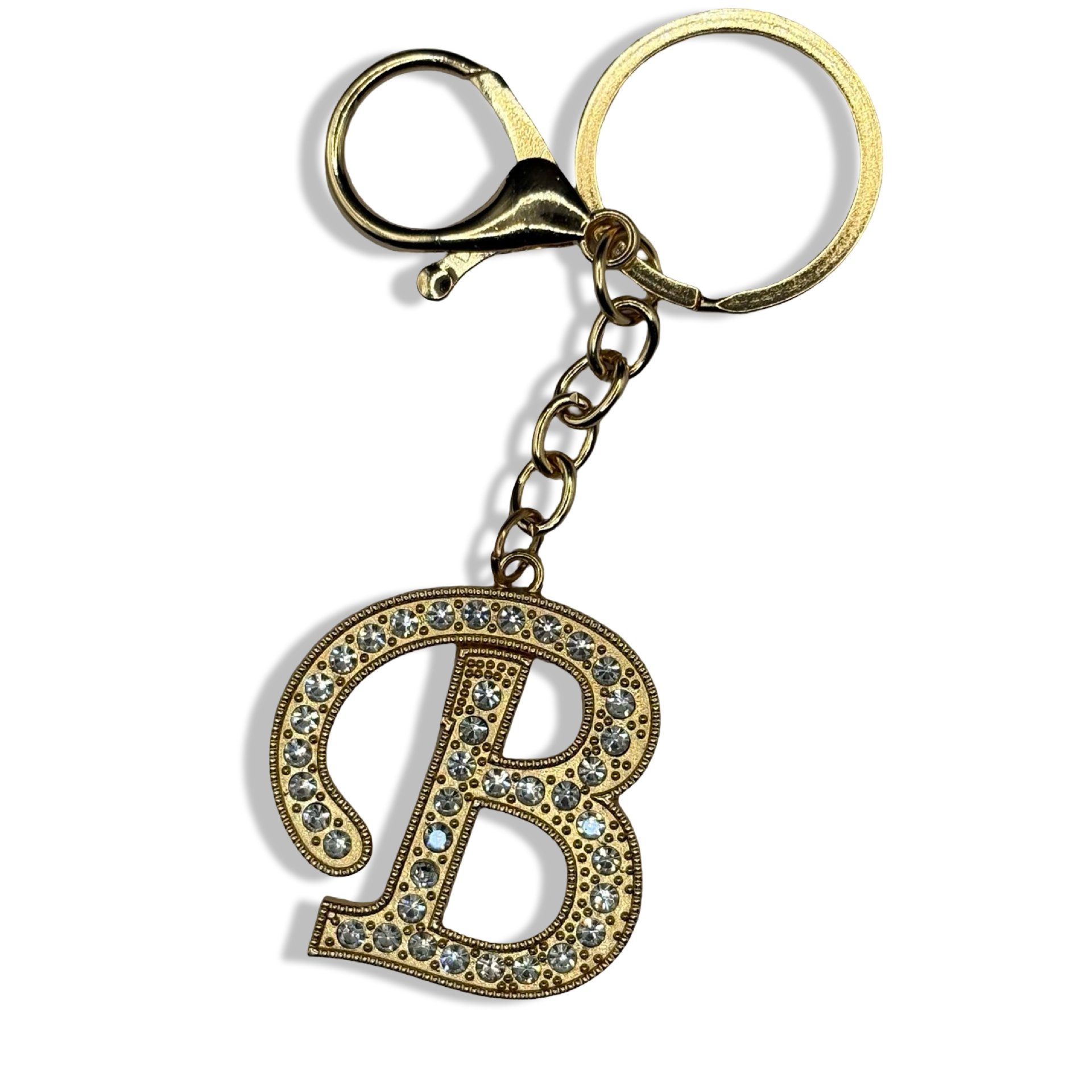 Letter B Dangle Keychain + Bagcharm