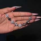 Silver Diamond Klover Tennis Bracelet