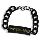 Trust No Man Rhinestone Tennis Bracelet