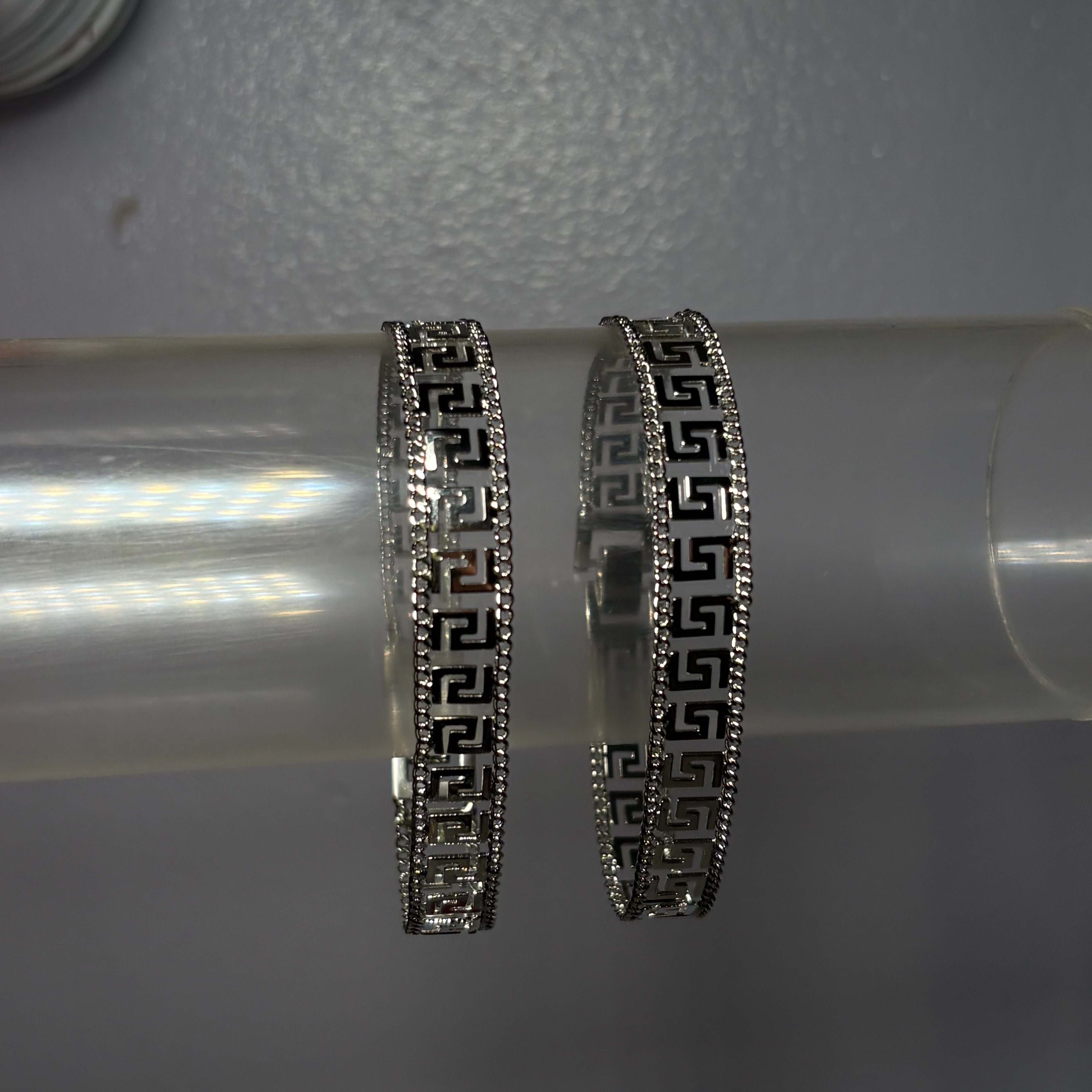 Silver Maze Tennis Bracelet