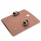 Silver Blur Stud Earrings