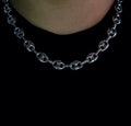 Silver Link Up Tennis Necklace
