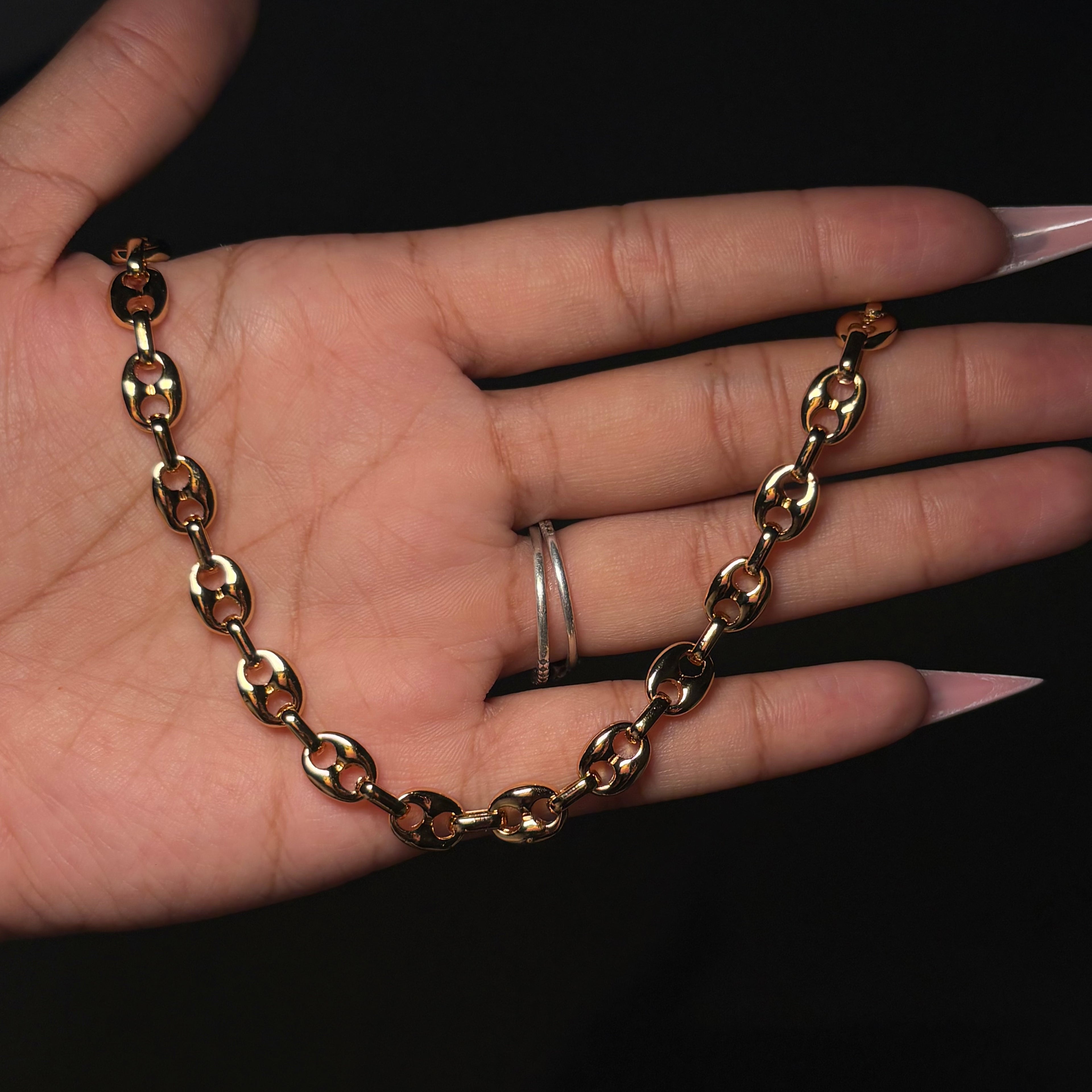 Gold Mini Link Up Anklet