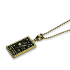 Gold Diamond The Star Card Necklace
