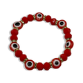 Red Mal De Ojo Basic Beaded Bracelet