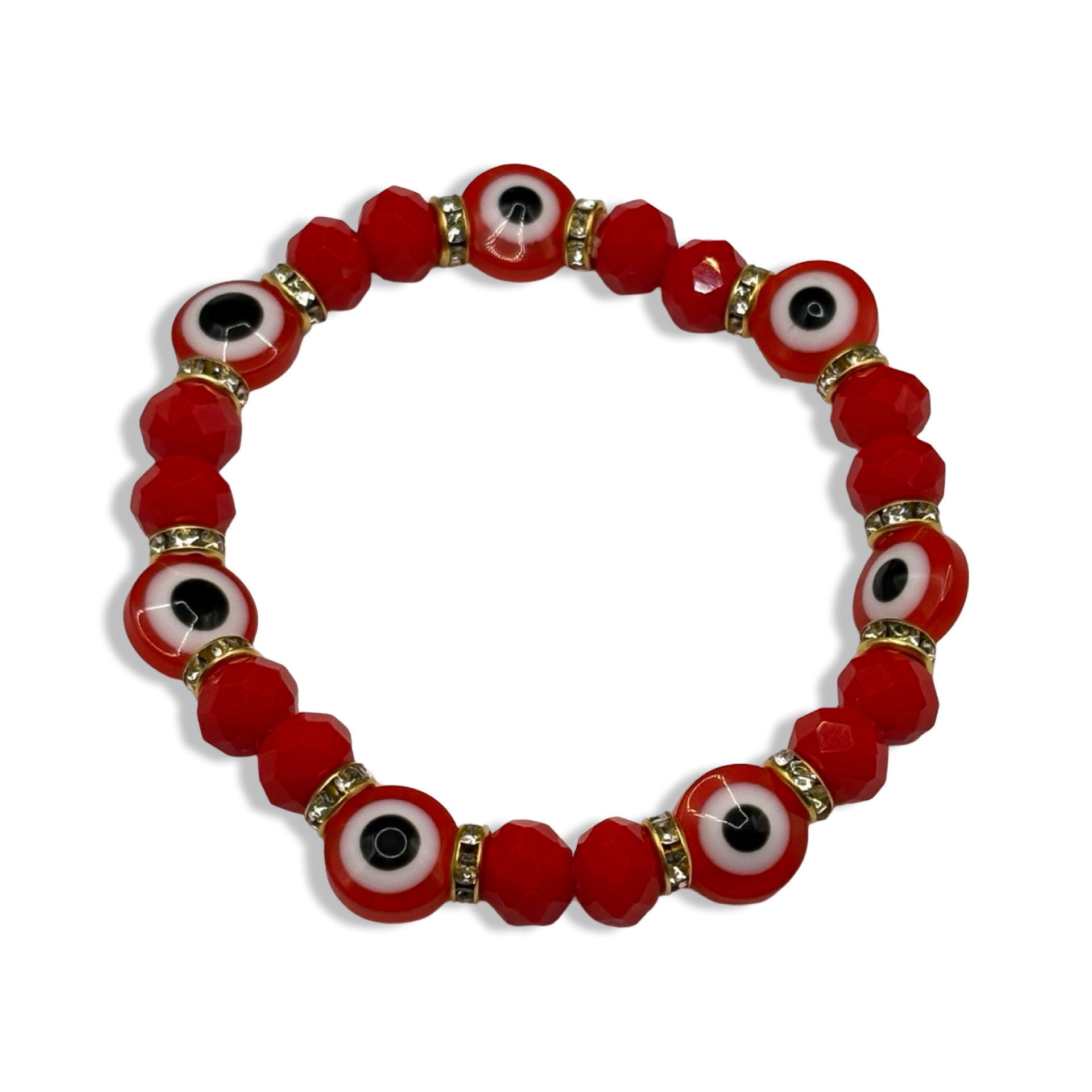 Red Mal De Ojo Basic Beaded Bracelet