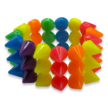 Load image into Gallery viewer, Rainbow Y2K Spike Beaded Bracelet
