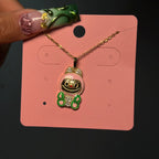 Gold & Pink Bubu Necklace