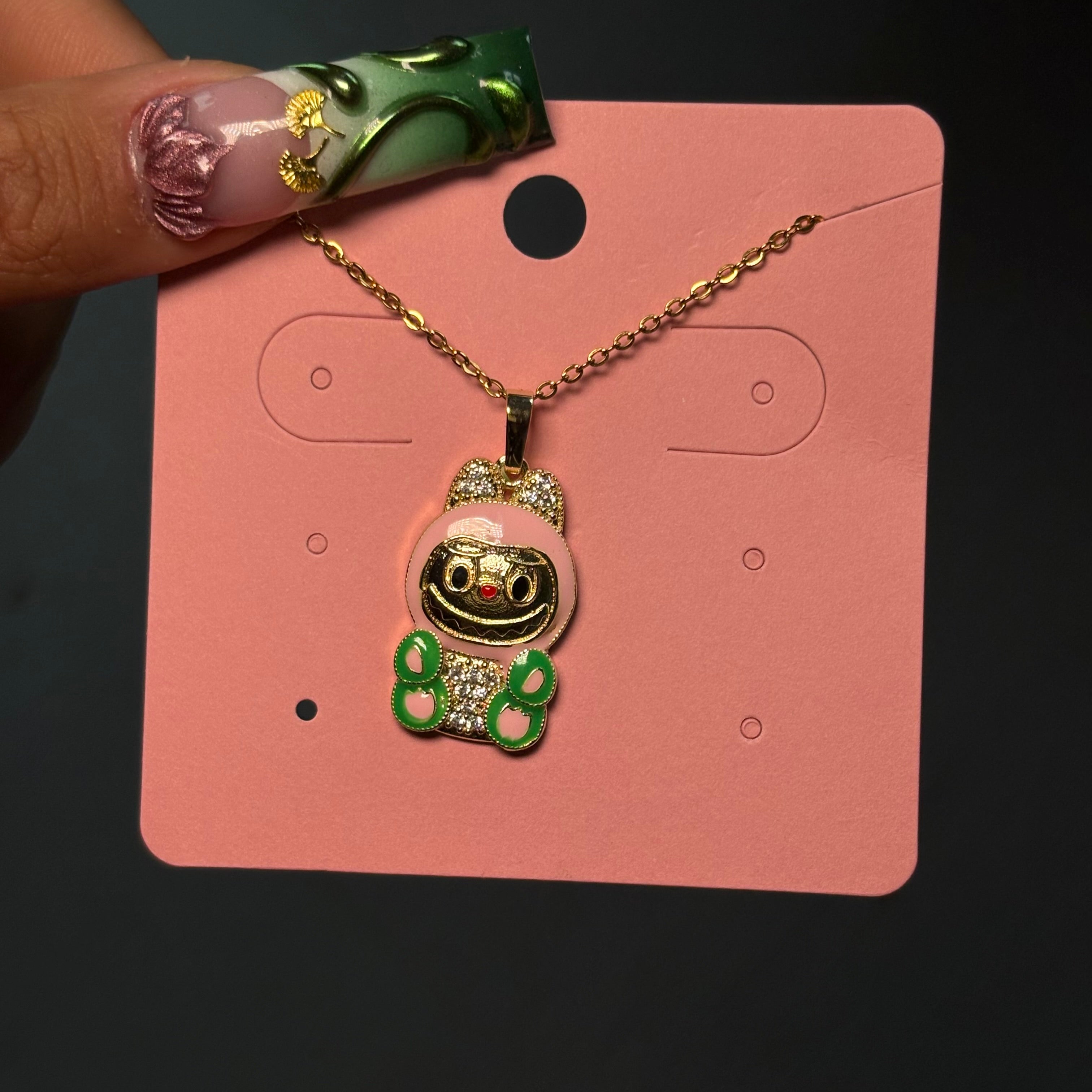 Gold & Pink Bubu Necklace