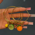 Citrus 🍋🍊🍋‍🟩Gold 3PC Bangle Stack
