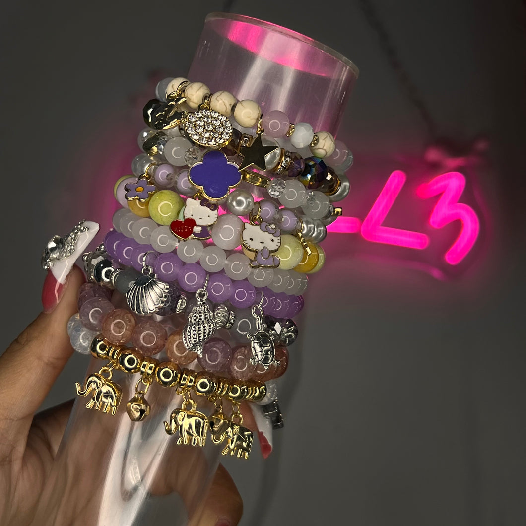 Purple Princessa 10PC Mega Stack (Bracelet Set)