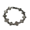 Silver Diamond Klover Tennis Bracelet