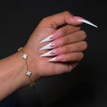 Gold & White Mini Lucky Gal Klover Bracelet