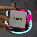 Gold Sol Y Luna Band Ring SZ 8
