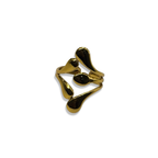 Gold Abstract Girlie Adjustable Ring