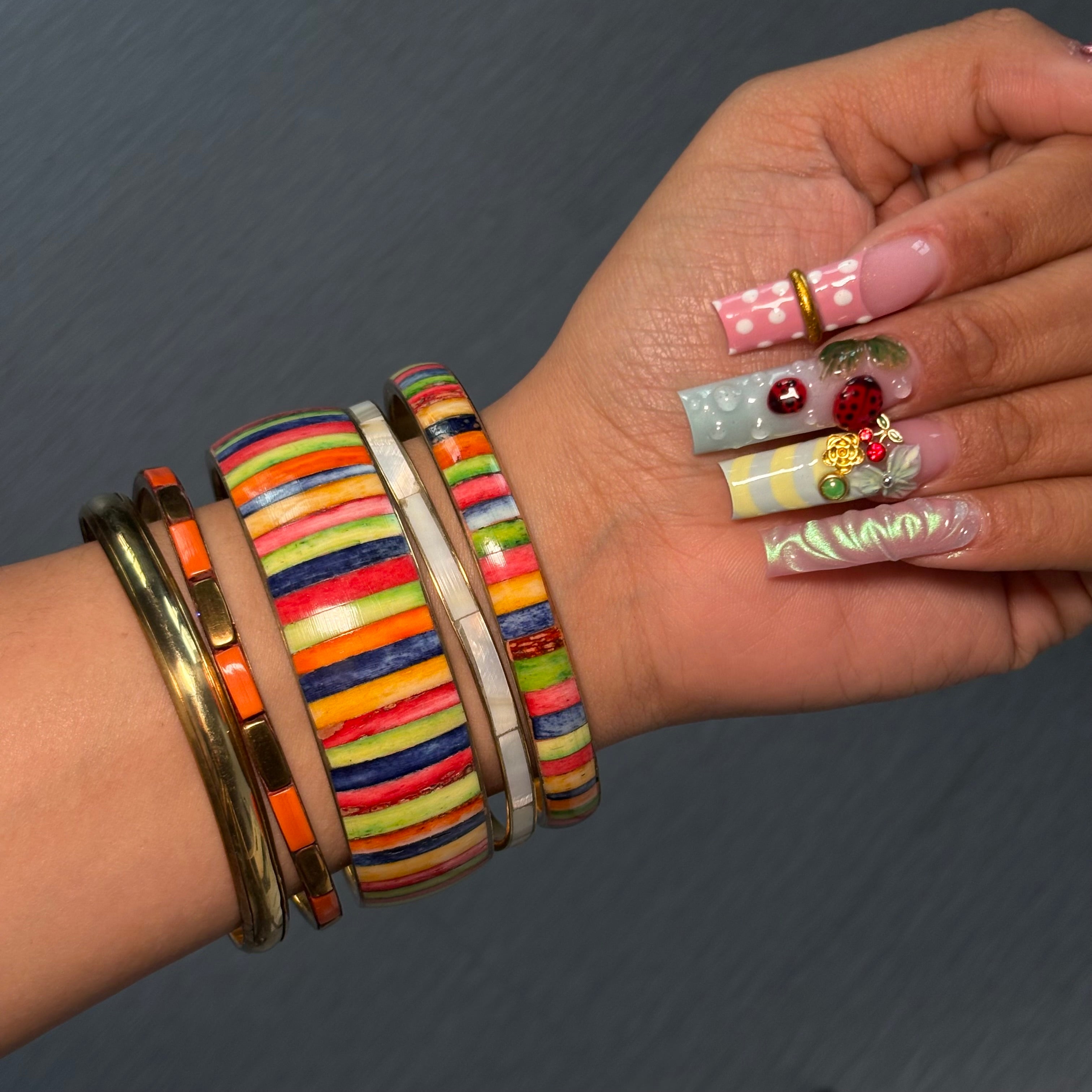 Case of the Stripes Bangle Stack