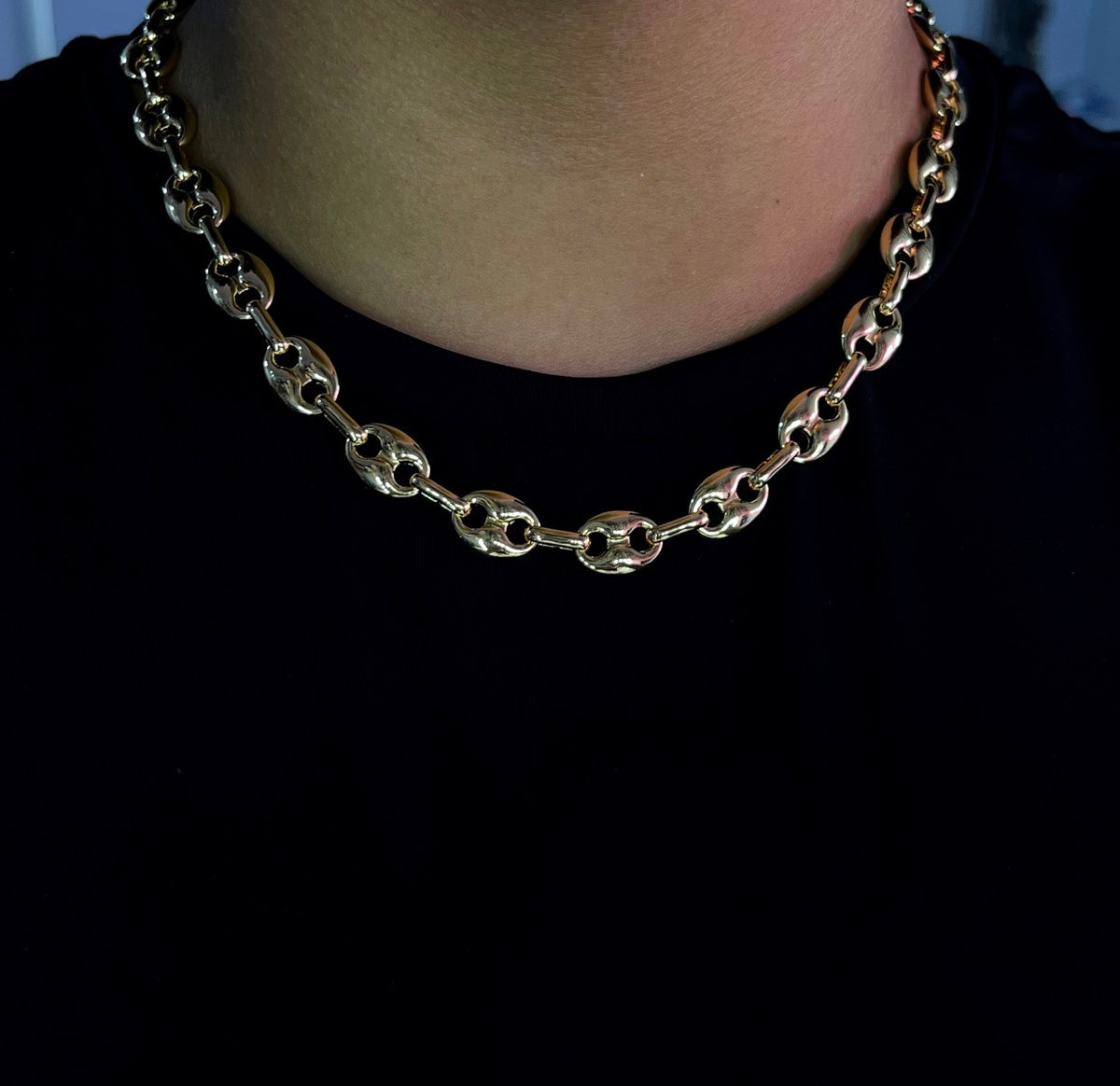 Gold Link Up Tennis Necklace
