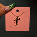 T Initial Gold Necklace