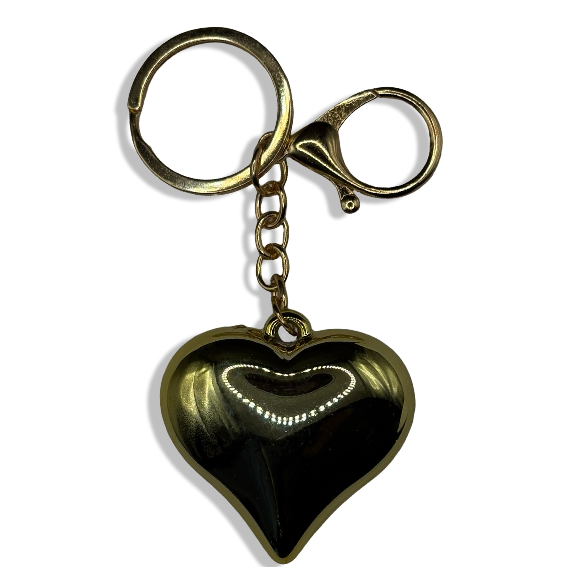 Gold Heart Charm Keychain/Purse Charm