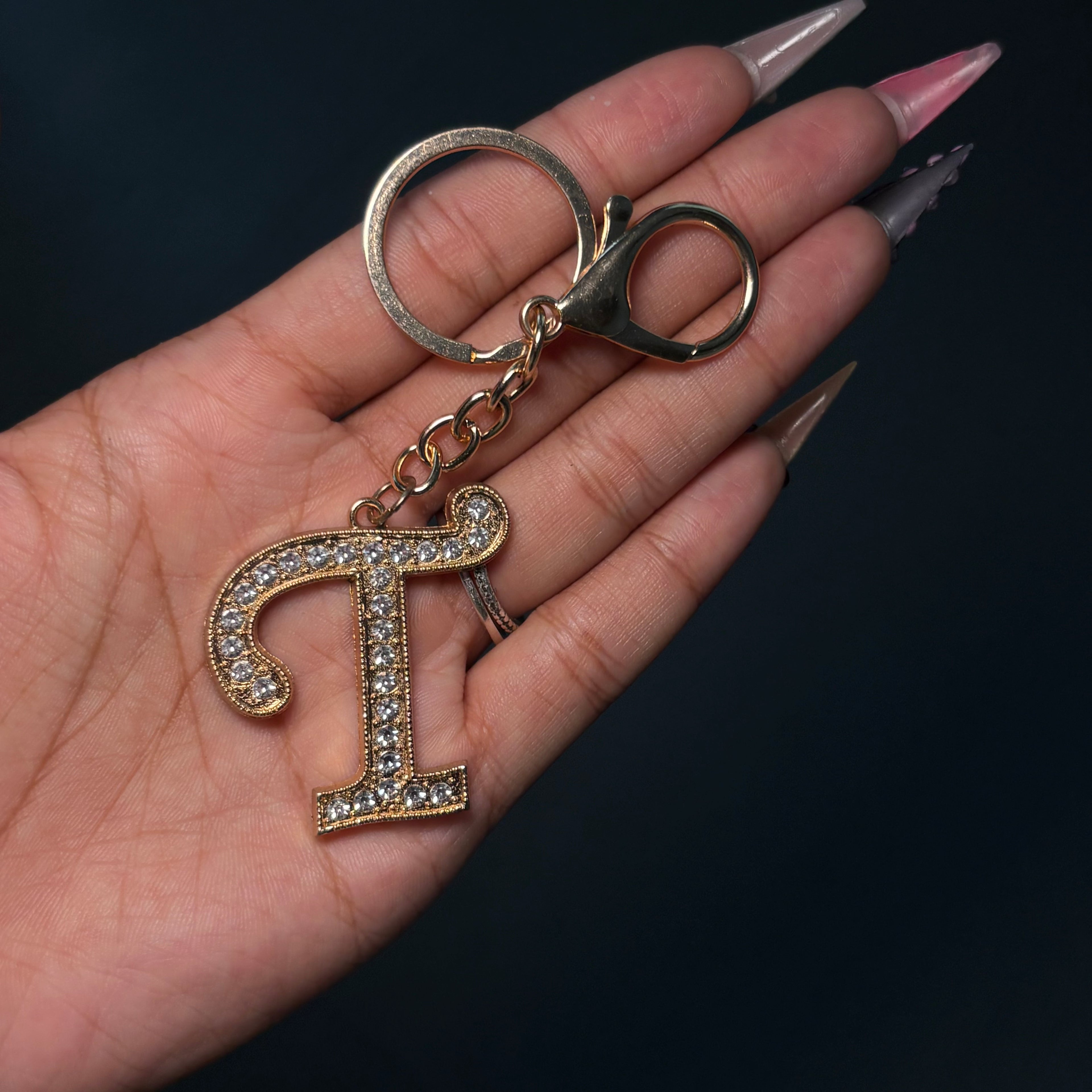 Letter T Dangle Keychain + Bagcharm
