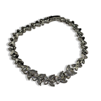 Silver Diamond Flutter Tennis Bracelet