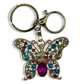 Gold & Rainbow XL Blinged Mariposa Purse Charm