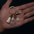 White Flower & Mariposa Charmed Purse Charm