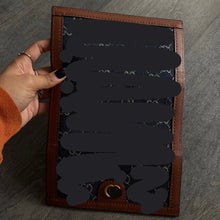 Load image into Gallery viewer, Denim &amp; Brown  2 Pc Wallet Set
