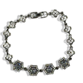 Silver Diamante Star Girl Tennis Bracelet