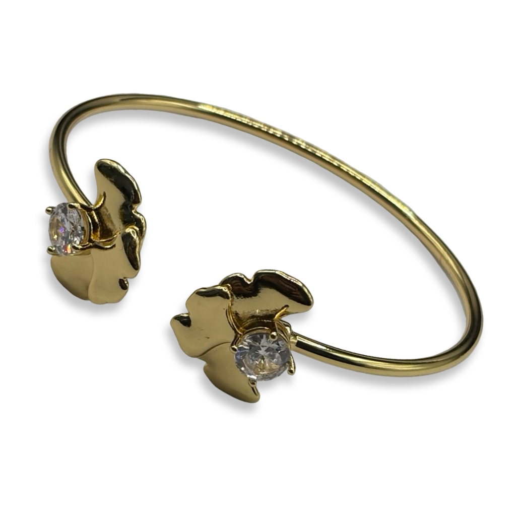 Gold Angel Babe Diamond Girl Cuff