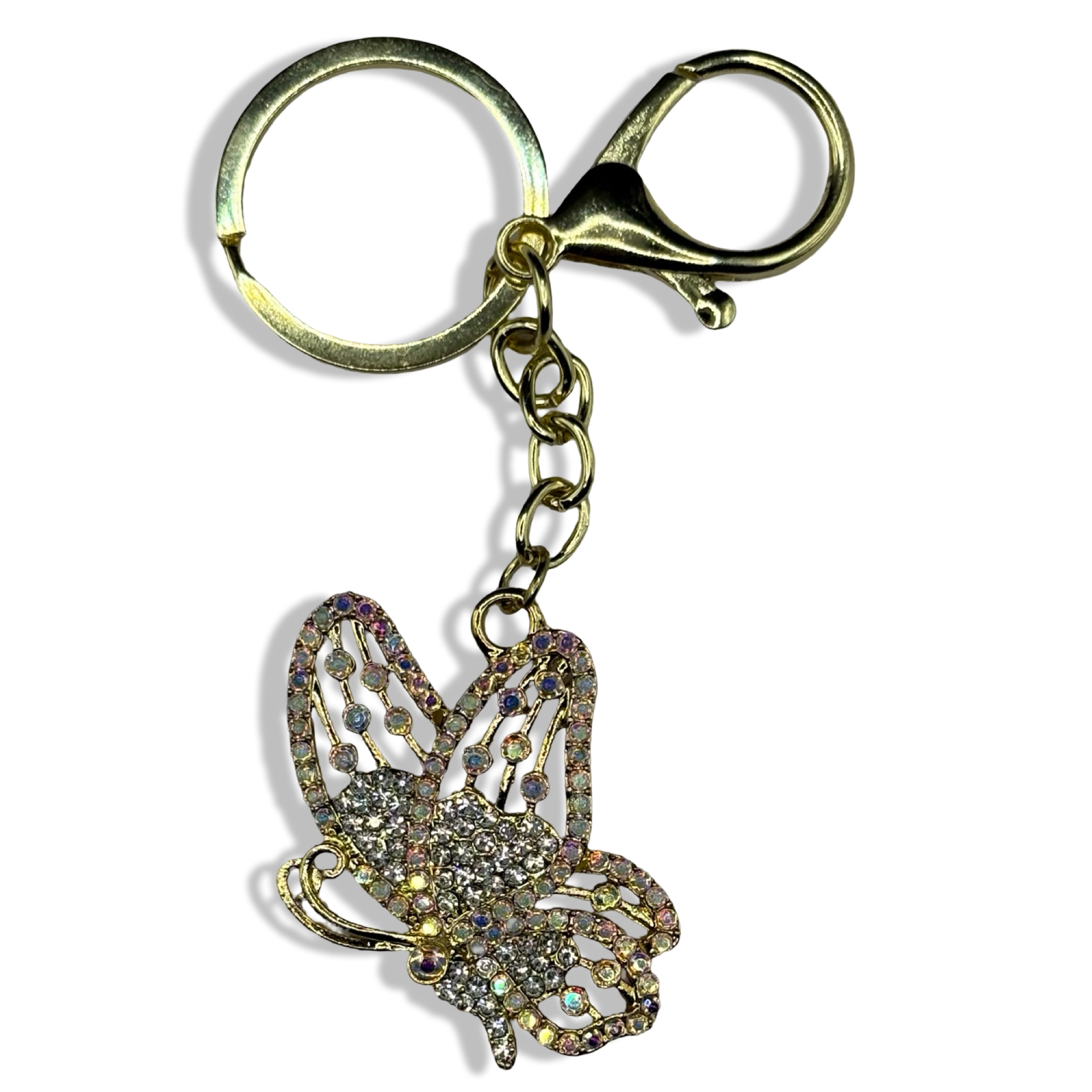 Gold Mariposita Diamond Purse Charm