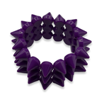Purple Y2K Spike Beaded Bracelet