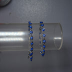 Silver & Blue Mal de Ojo Tennis Bracelet