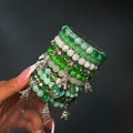 Green 🍀 10PC Beaded Mega Stack