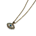 Gold & Rainbow Mal de Ojo Necklace