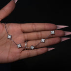 Silver & White Mini Lucky Gal Klover Bracelet
