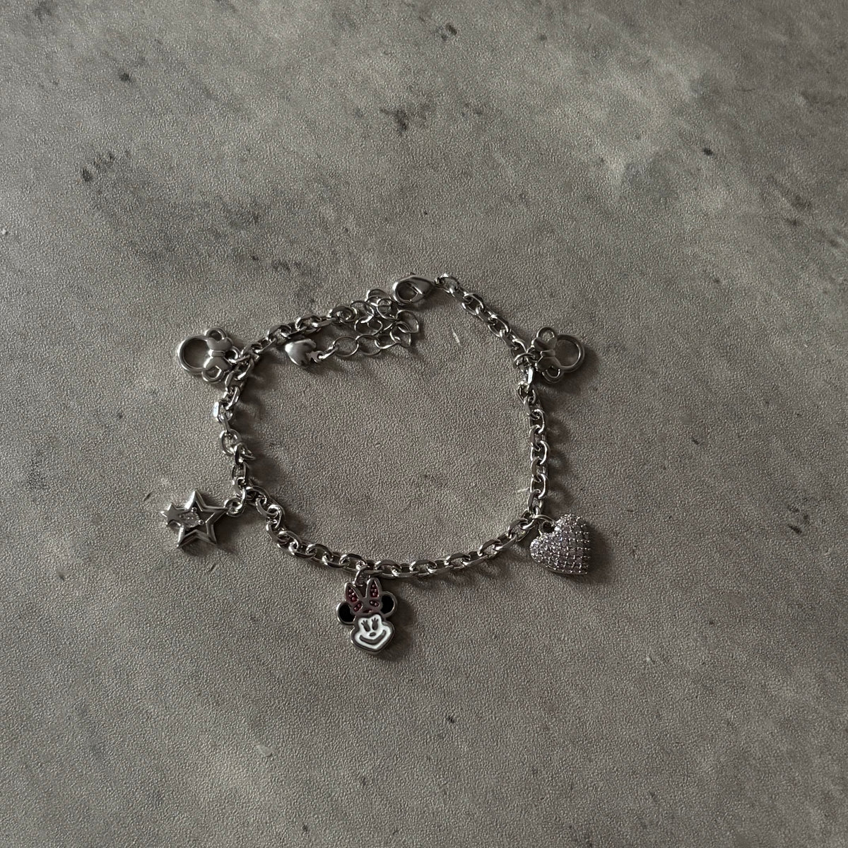 Silver MouseyGirl Charm Bracelet