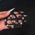 Black & White Adjustable Beaded Bracelet