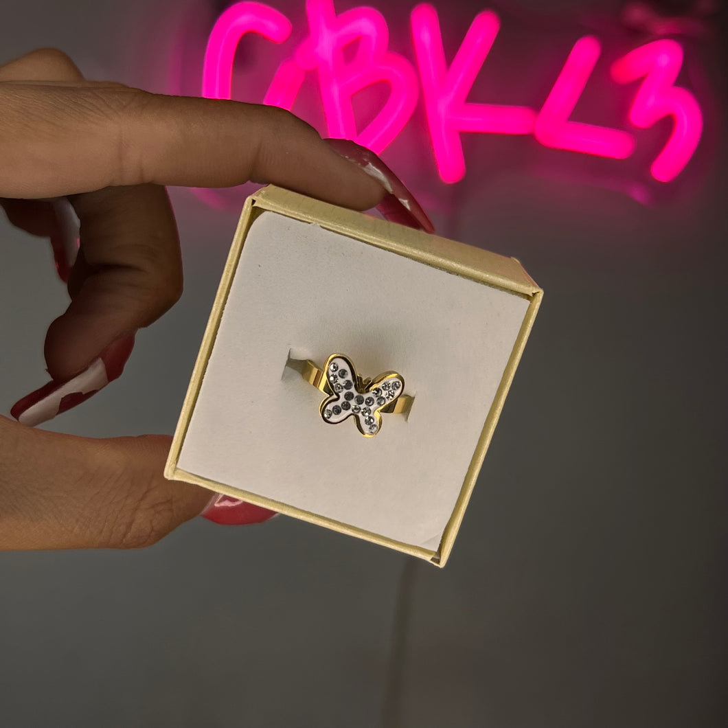 Gold Mini Mariposa Ring SZ 6