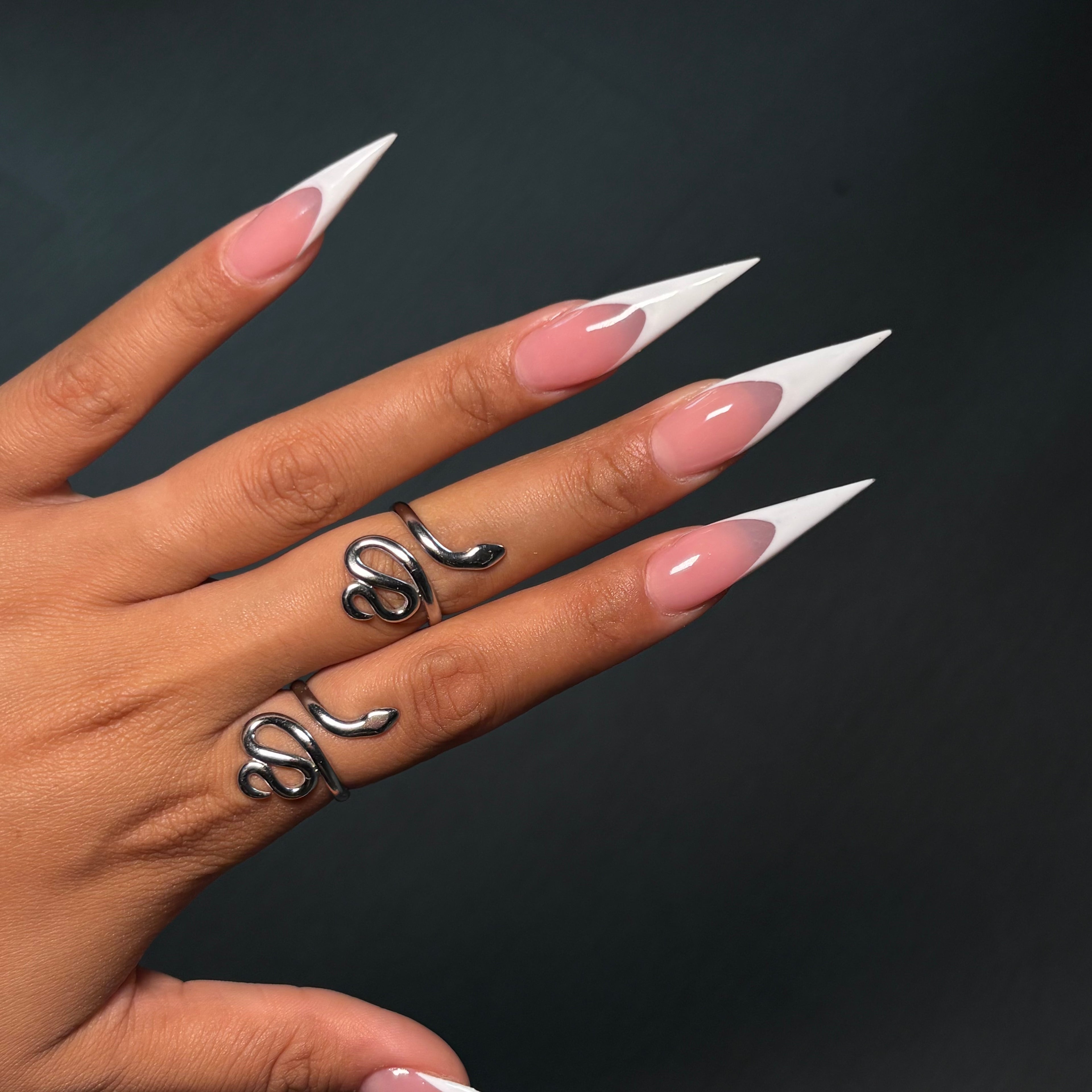 Silver Slither Adjustable Ring