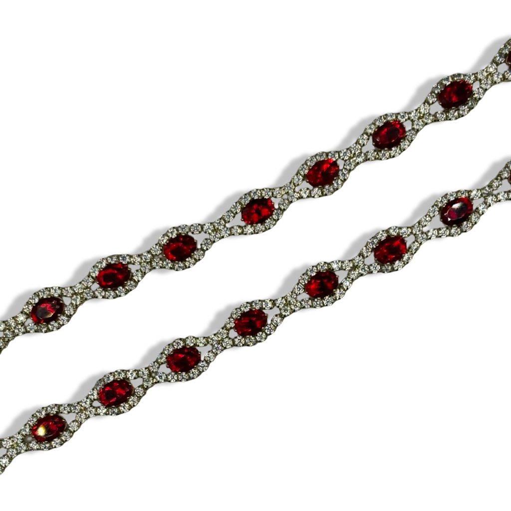 Red & Gold Princessa Tennis Bracelet