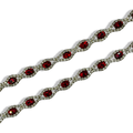 Red & Gold Princessa Tennis Bracelet