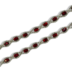 Red & Gold Princessa Tennis Bracelet