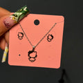Silver It Girlie Necklace & Earring Set